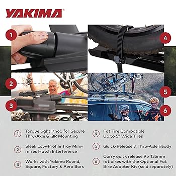Amazon.com: Yakima HighSpeed Premium Rooftop Fork Bike Mount